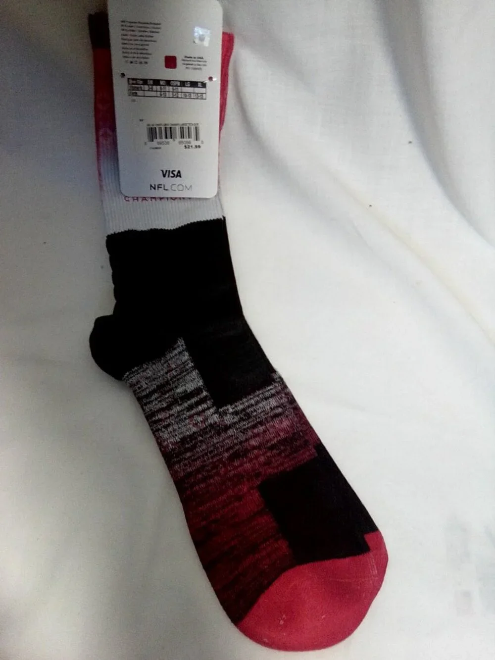 NFL Kansas City Chiefs Superbowl LIV socks Large NWT